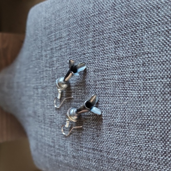 NWOT Native American Navajo Sterling Squash Blossom Dangle Earrings ๐โค๏ธ - Picture 5 of 9